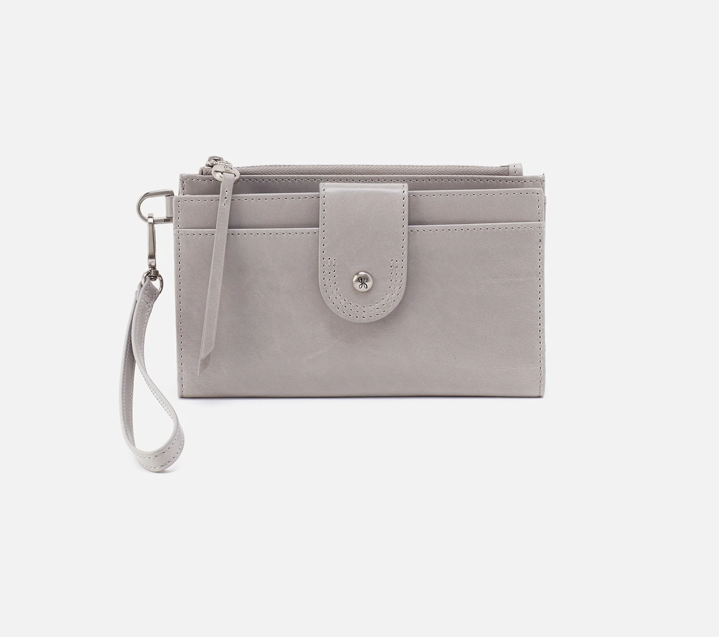 HOBO - Kali Phone Wallet, Light Grey | The Pearl Porch Boutique